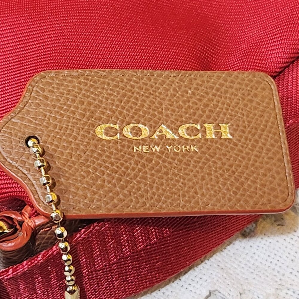 Coach Red Sawyer Crossbody Bag - Picture 14 of 16